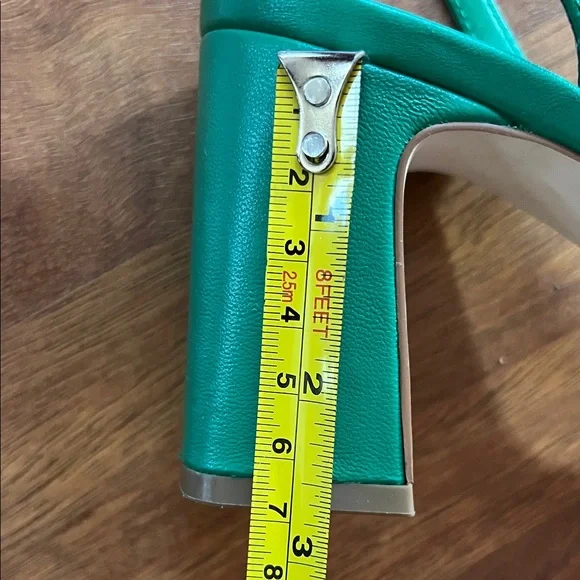 Wore once Steve Madden Teal Floral Heels - Picture 11 of 12